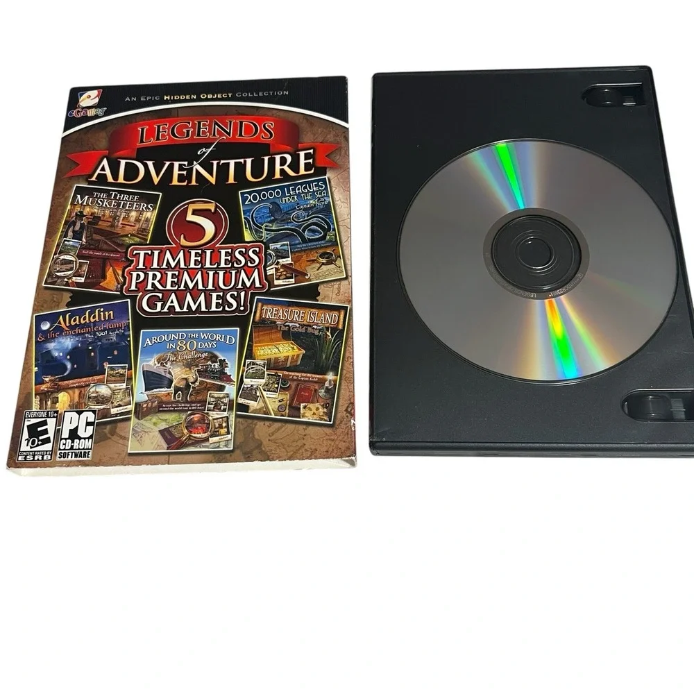 Y2k Lot Of 10 Hidden Object Mystery Adventure‎ Puzzle PC Games CD-ROM By EGames